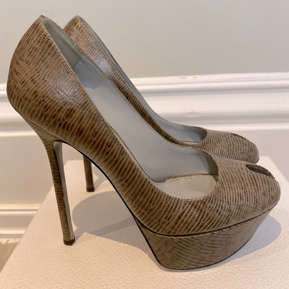 Sergio Rossi Peep Toe Pumps